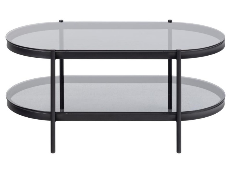 Stolik Bayonne owalny czarny - ACTONA